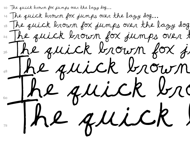 Kater Potater font waterfall